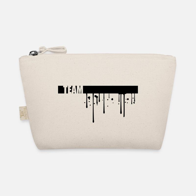graffiti drops line strip team crew friends Organic Pouch