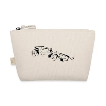 Minimalistischer Rennwagen Line Art - Bio-Täschchen - Natur - Vorne