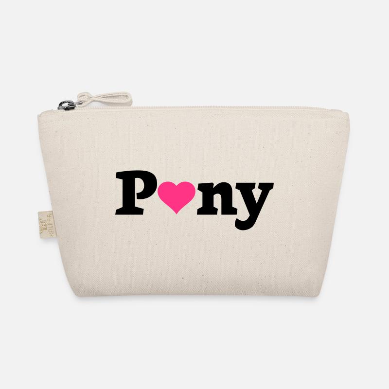 Pony Herz - Bio-Täschchen - Natur