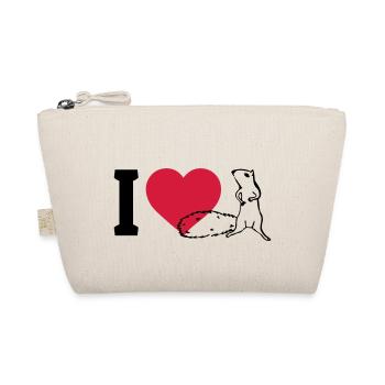 I love Squirrels - Organic Pouch - nature - Front