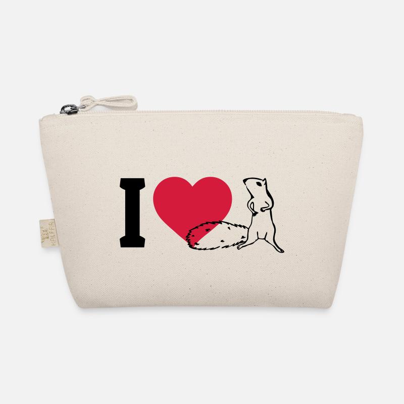 I love Squirrels j'aime les écureuils Trousse biologique