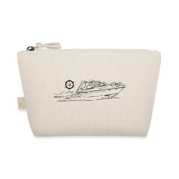 motorboat steering wheel - Organic Pouch - nature - Front