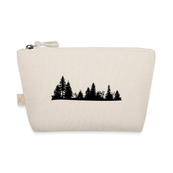 Silhouette noire d'une forêt - Trousse biologique - nature - Devant