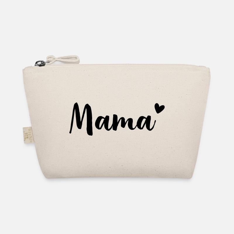 Mama Herz - Geschenkidee - Muttertag Geburtstag - Bio-Täschchen - Natur