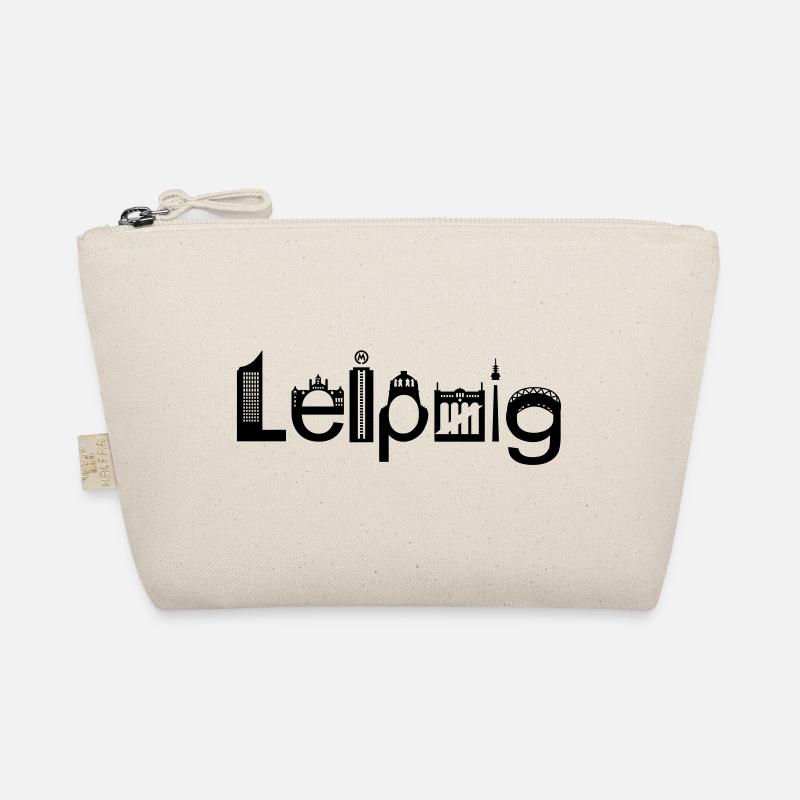 Leipzig Skyline with Landmarks Organic Pouch