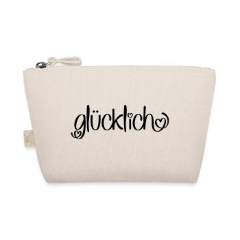 glücklich - Bio-Täschchen - Natur - Vorne