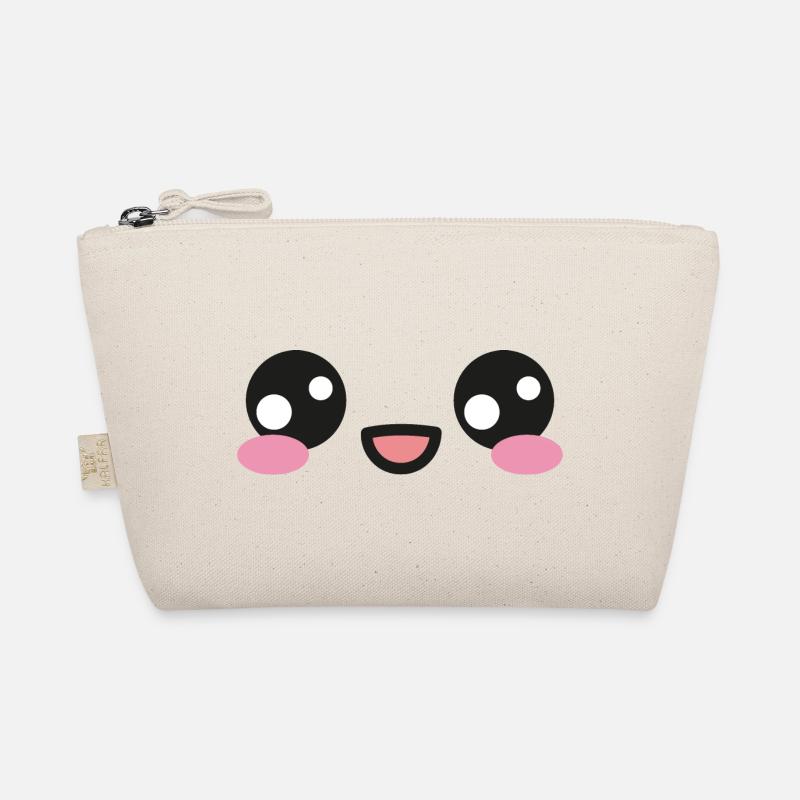 Gesicht Süß Kawaii Bio-Täschchen