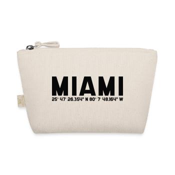 Miami Coordinates Graphic - Organic Pouch - nature - Front