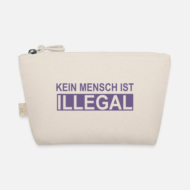 No human being is illegal Organic Pouch