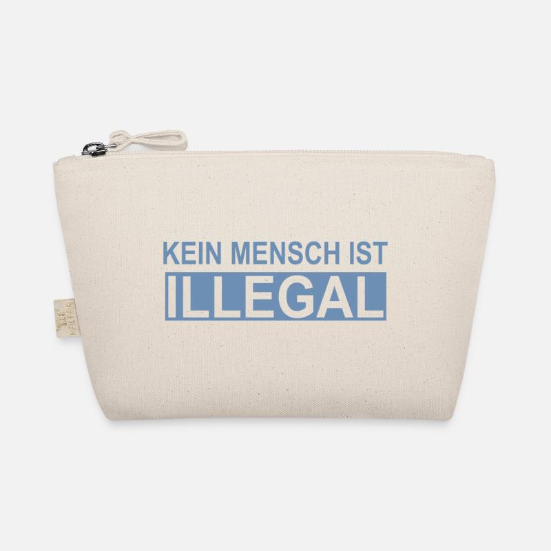 No human being is illegal Organic Pouch