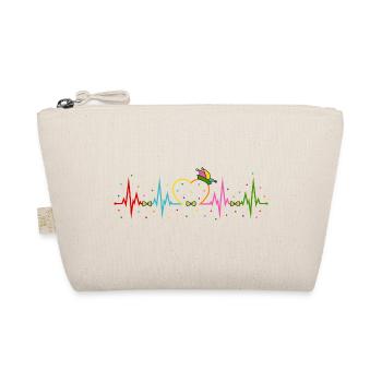 Carnival Confetti Heartbeat - Organic Pouch - nature - Front