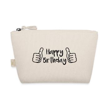 Geburtstag Daumen Hoch - Bio-Täschchen - Natur - Vorne