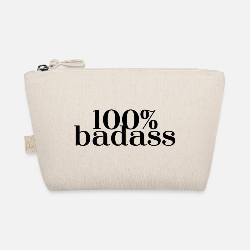 100% Badass - Bio-Täschchen - Natur