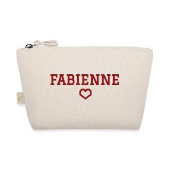 Fabienne heart - Organic Pouch - nature - Front