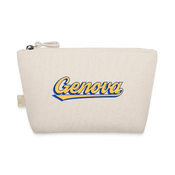 Genova Retro Lettering - Organic Pouch - nature - Front