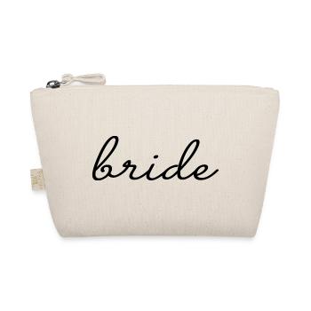 Bride Matching Engagement Bridal Shower Wedding - Organic Pouch - nature - Front