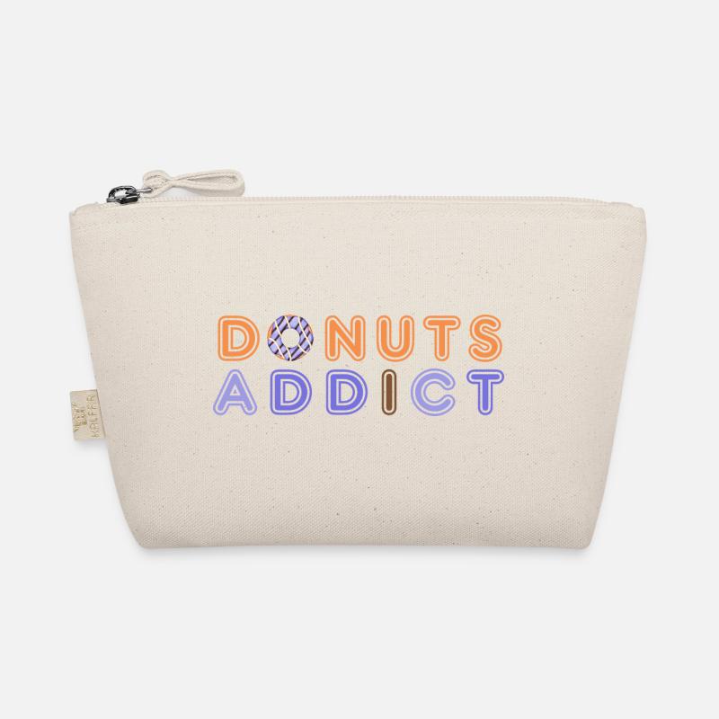 Donuts süchtig lila Schokolade - Bio-Täschchen - Natur