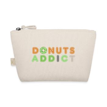 Donuts addict grün - Bio-Täschchen - Natur - Vorne
