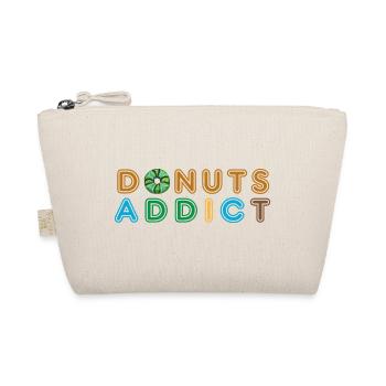 Donuts süchtig grüne Schokolade - Bio-Täschchen - Natur - Vorne