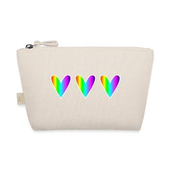 MOM. MOTHER's DAY. HAPPY MOTHER'S DAY. HEART - Organic Pouch - nature - Front