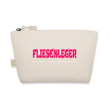 Fliesenleger Design - Bio-Täschchen - Natur - Vorne
