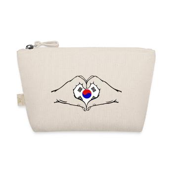 Drapeau de la Corée du Sud Aiguilles Forme De Coeur - Trousse biologique - nature - Devant