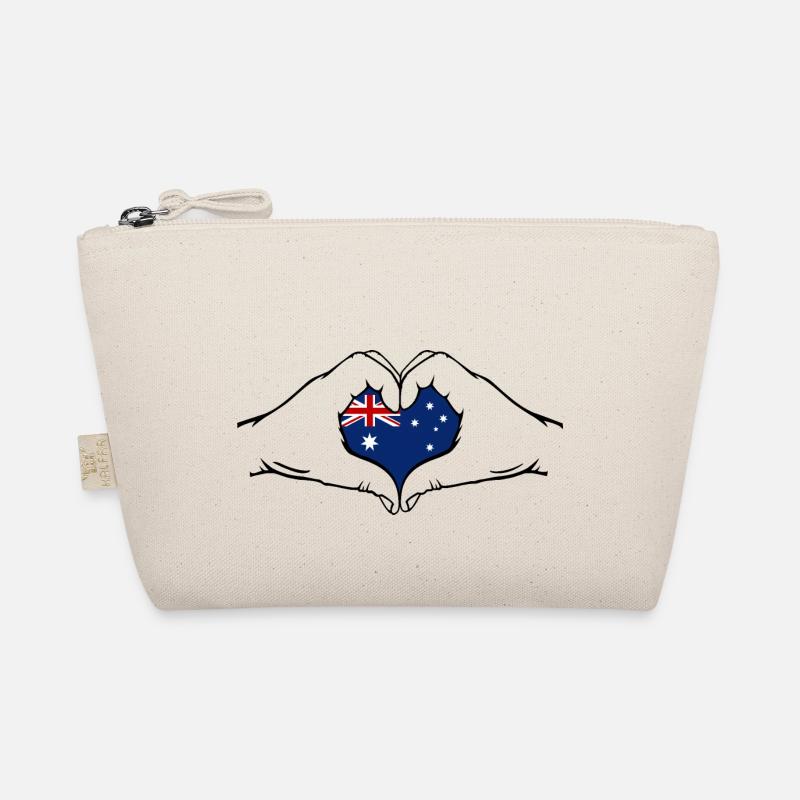 Drapeau de l’Australie en forme de coeur Trousse biologique