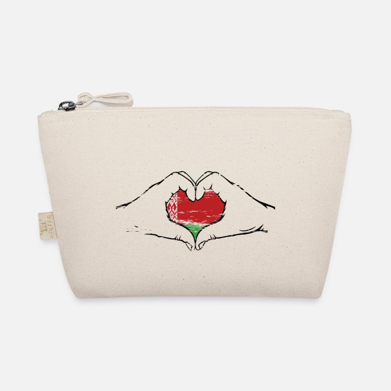 Drapeau de la Biélorussie forme de coeur utilisé Trousse biologique