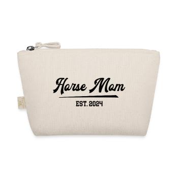 Horse Mom 2024 Pferdemama Pferdefrau Horsemom - Bio-Täschchen - Natur - Vorne