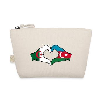 Algeria AzerbaijanHeart shape with hands - Organic Pouch - nature - Front