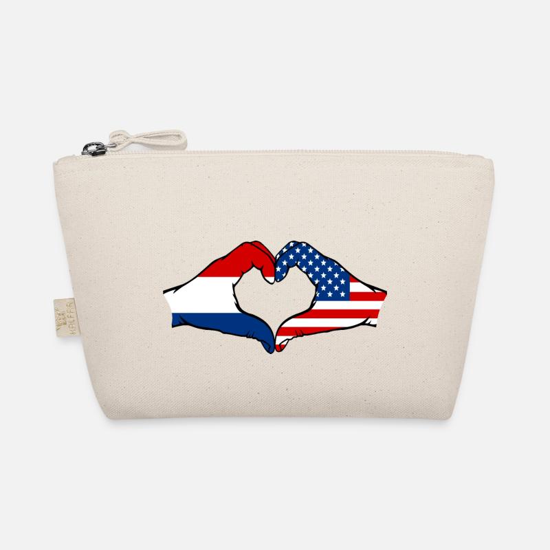 Holland USA heart shape with hands Organic Pouch