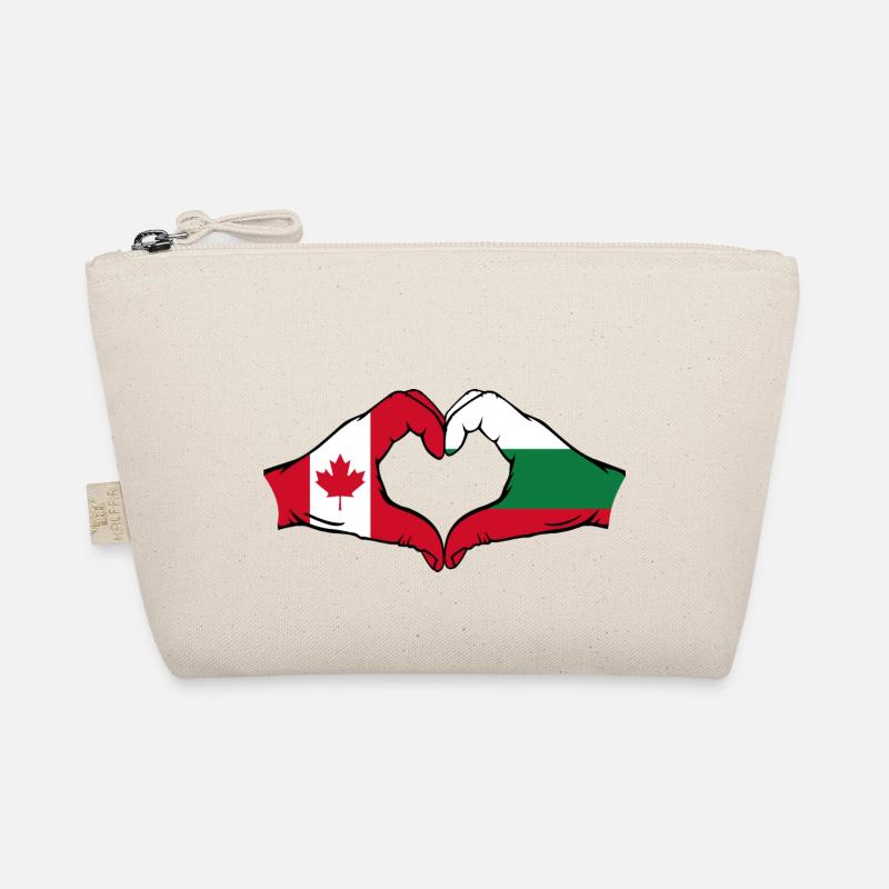Forme de coeur Canada Bulgarie avec les mains Trousse biologique