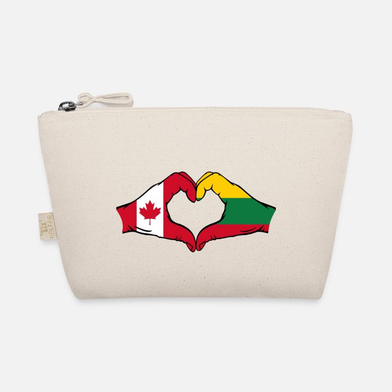 Canada Lituanie Forme de coeur avec les mains Trousse biologique