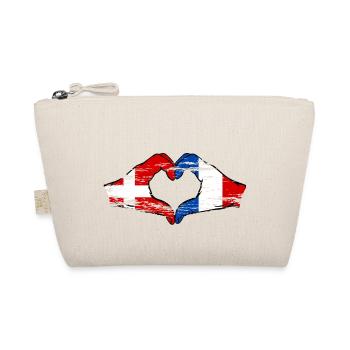 Danemark France Forme de coeur avec les mains utilisées - Trousse biologique - nature - Devant