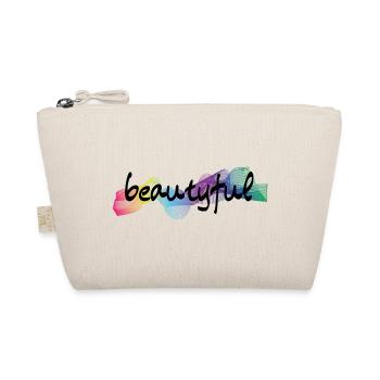 beautyful wunderschön - Bio-Täschchen - Natur - Vorne