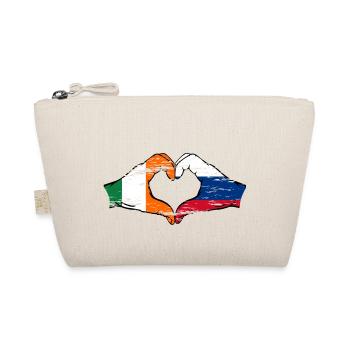 Irlande Russie Drapeau Mains Coeur Forme Utilisé - Trousse biologique - nature - Devant