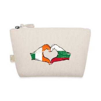 Irlande Bulgarie Drapeau Mains Coeur Forme Utilisé - Trousse biologique - nature - Devant