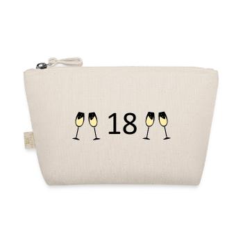 18th birthday 18 years of age - Organic Pouch - nature - Front