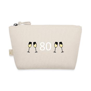 80e anniversaire 80e anniversaire 80 numéro 80 blanc - Trousse biologique - nature - Devant