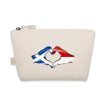 Ecosse Indonésie Drapeau Mains Coeur Utilisé - Trousse biologique - nature - Devant