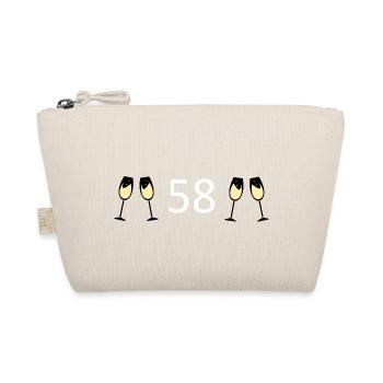58th Birthday 58 Years Anniversary 58 Number 58 - Organic Pouch - nature - Front
