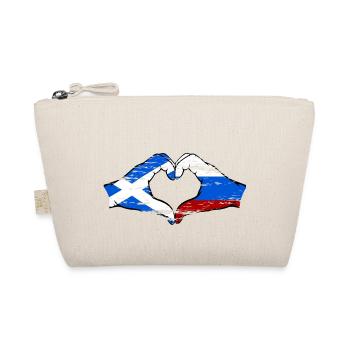 Ecosse Russie Drapeau Mains Coeur Forme D’occasion - Trousse biologique - nature - Devant