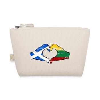 Ecosse Lituanie Drapeau Mains Coeur Forme Utilisé - Trousse biologique - nature - Devant