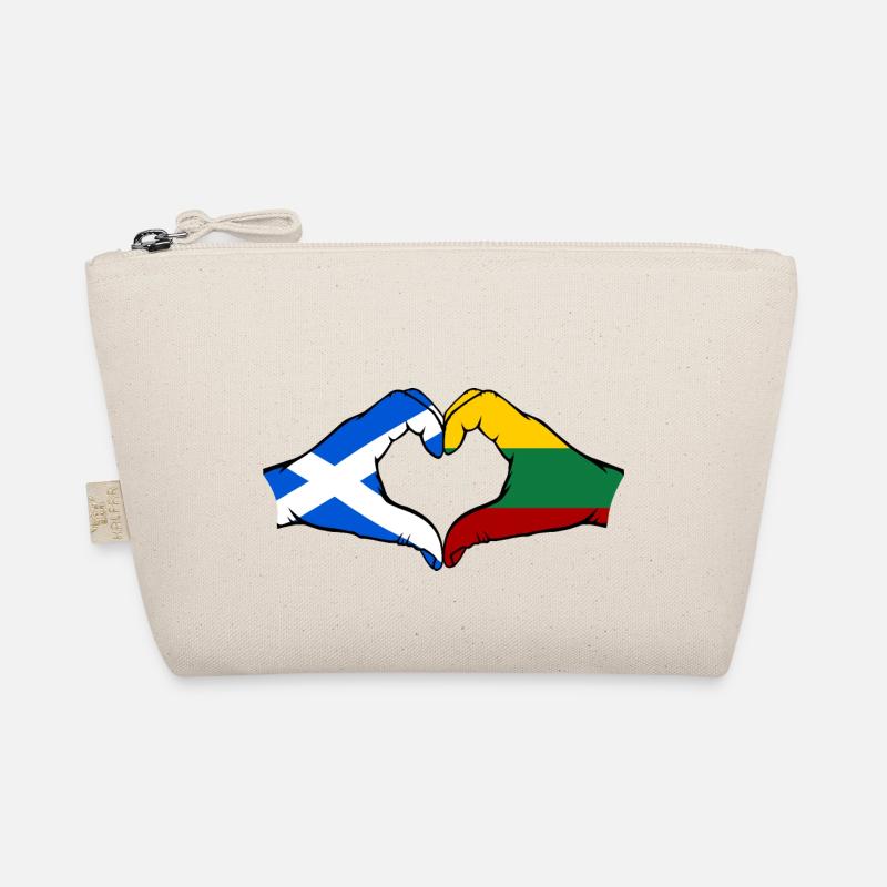 Ecosse Lituanie Drapeau Aiguilles Coeur En Forme Trousse biologique