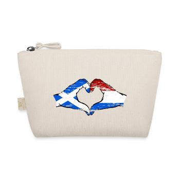 Ecosse Hollande drapeau mains forme de coeur utilisé - Trousse biologique - nature - Devant