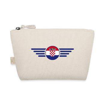 Croatie Style Design T-shirt - Trousse biologique - nature - Devant