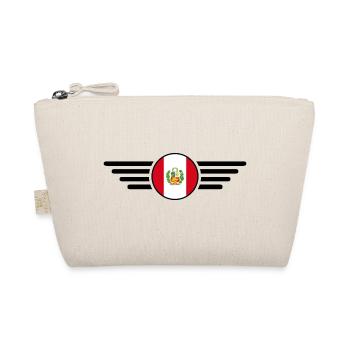 Peru Peruvian Style Design T-Shirt - Organic Pouch - nature - Front
