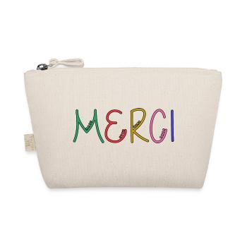 THANK YOU. THANKS. THANK YOU. ANNIVERSARY. BIRTH. - Organic Pouch - nature - Front