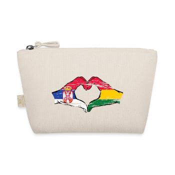 Serbie Bolivie drapeau mains forme coeur utilisé - Trousse biologique - nature - Devant