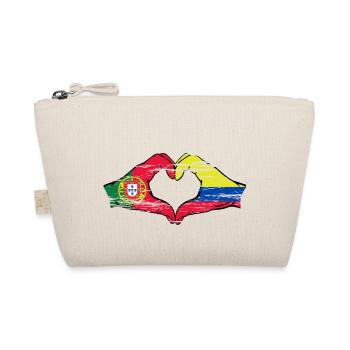 Portugal Colombie Drapeau Mains Coeur Forme Utilisé - Trousse biologique - nature - Devant